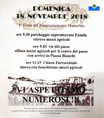 festa ringraziamento manerbio