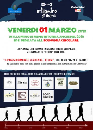 M'illumino di meno - edizione 2019 M'illumino di meno - edizione 2019