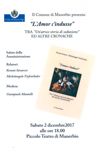 amor c'indusse libro manerbio amor c'indusse libro manerbio