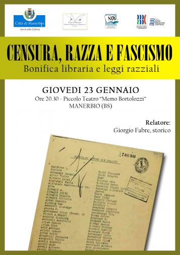 censura razza e fascismo conferenza censura razza e fascismo conferenza