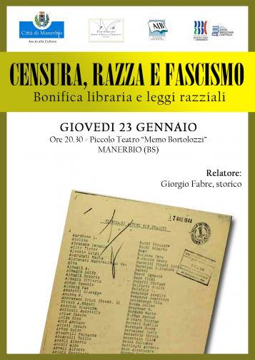 censura razza e fascismo conferenza