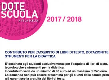 dote scuola regione lombardia 2017