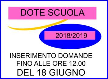 dote scuola 18-19